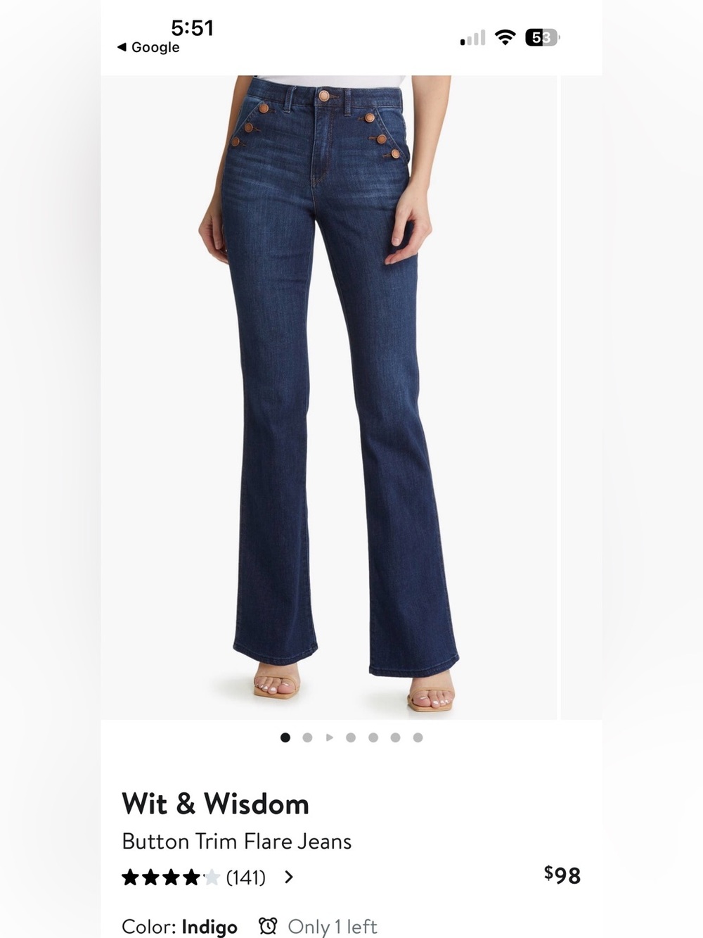 Wit & Wisdom SKYRISE LONG FLARE JEANS